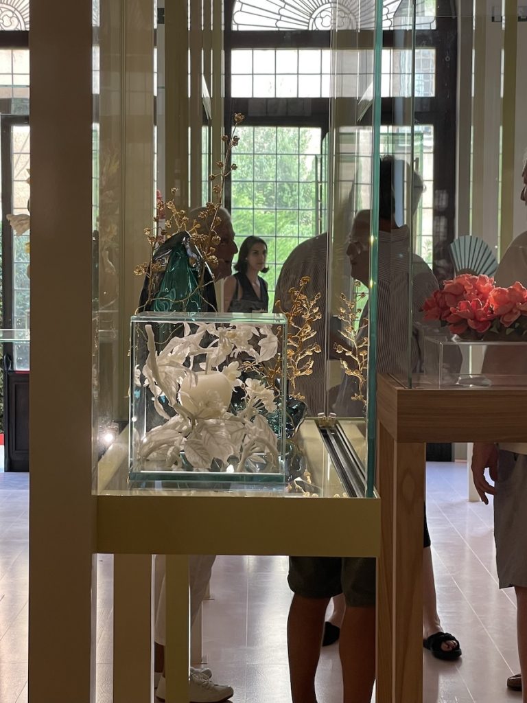 Visitors viewing Tree of the Knowledge of Good and Evil within the Love section of Homo Faber 2024 at Fondazione Giorgio Cini, Venice.